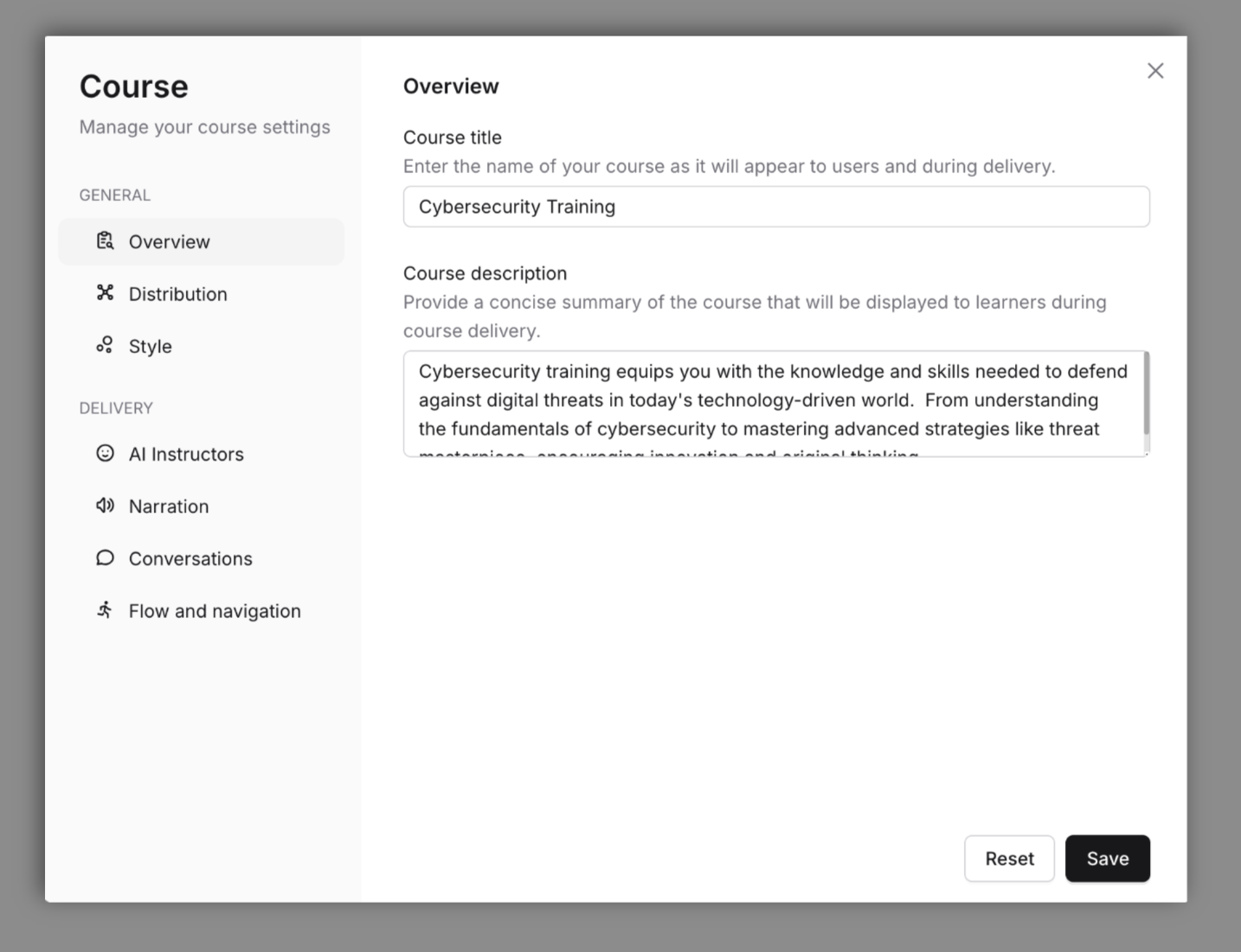 Documentation screenshot