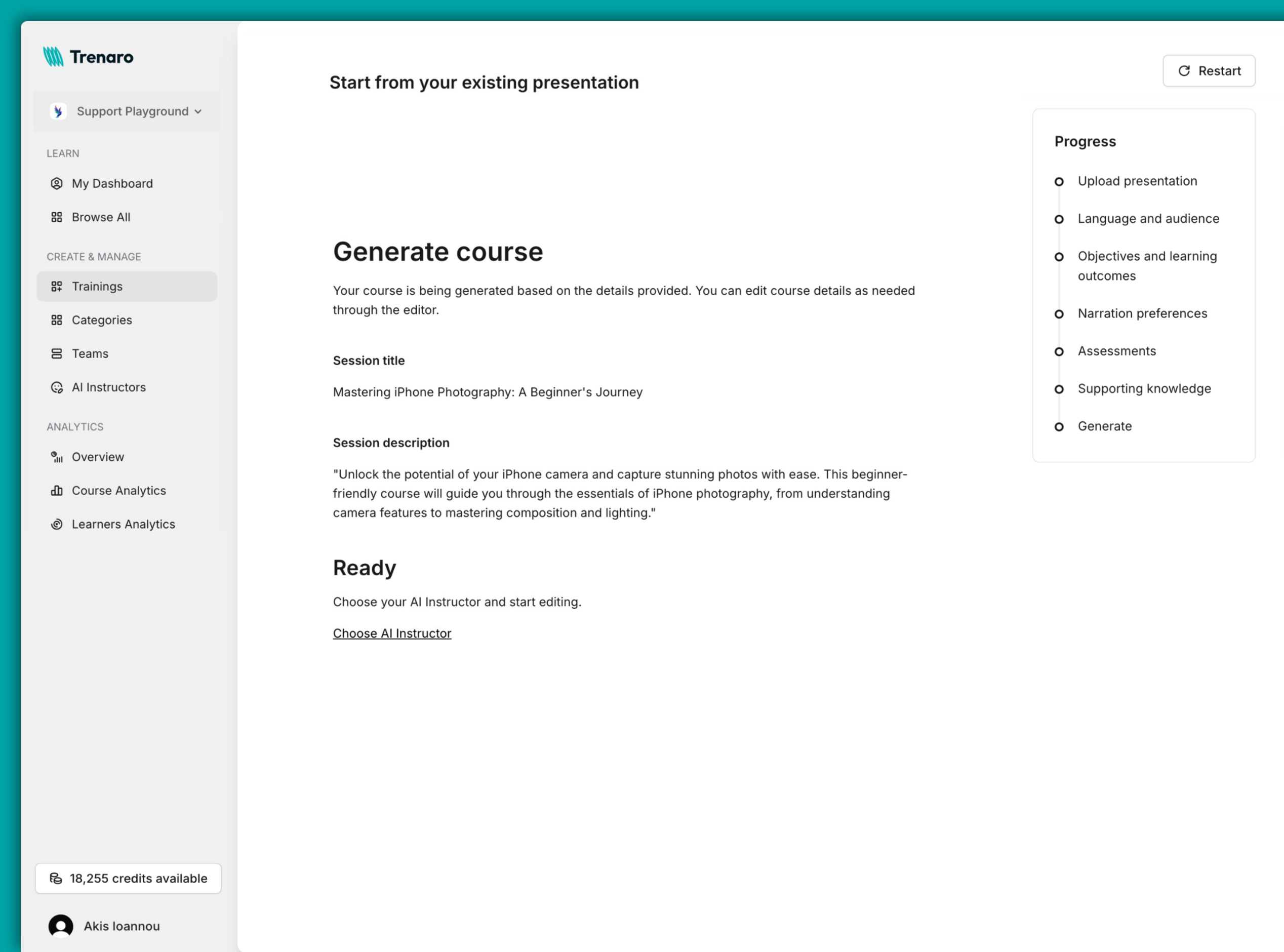 Documentation screenshot