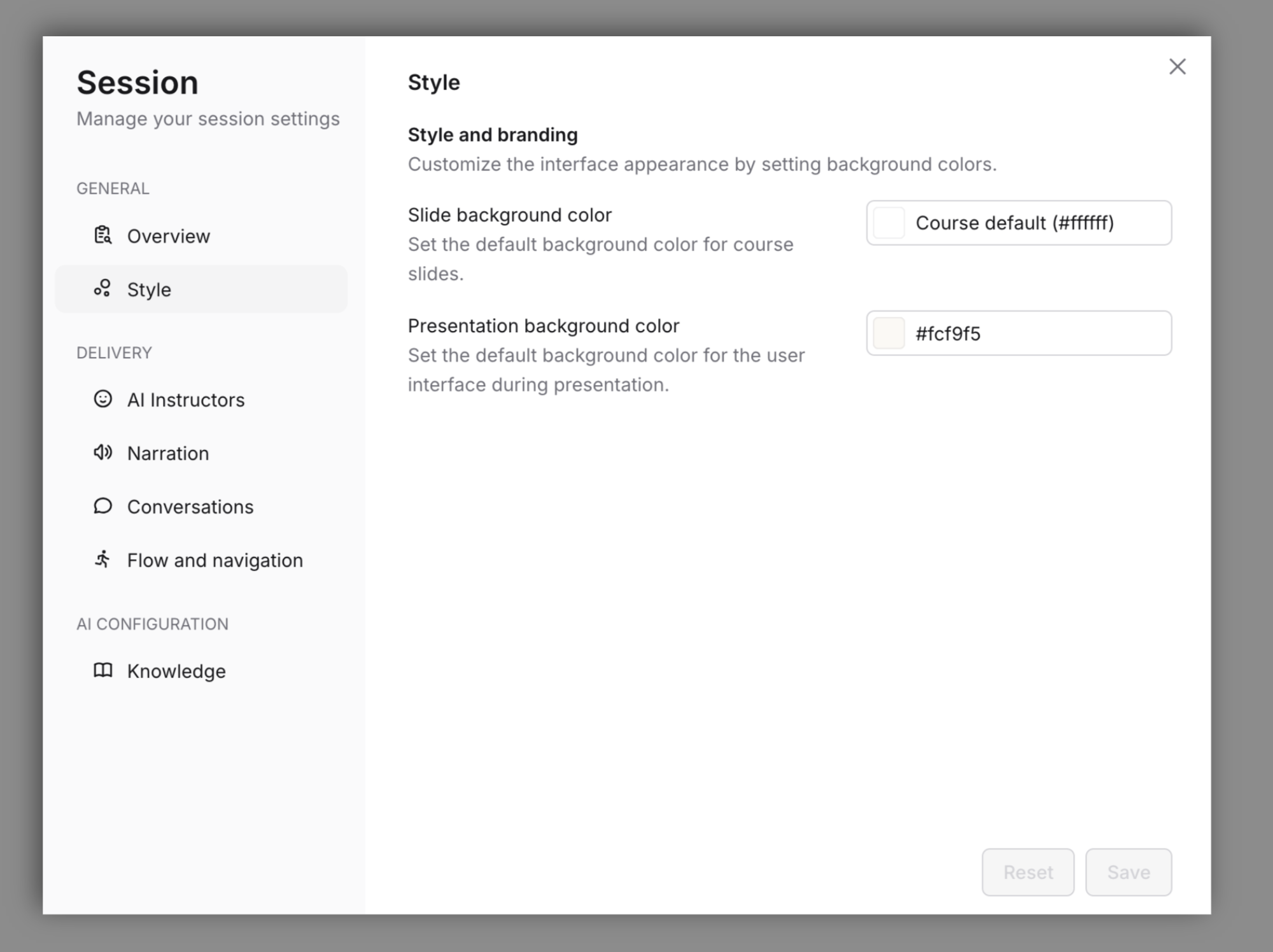 Documentation screenshot