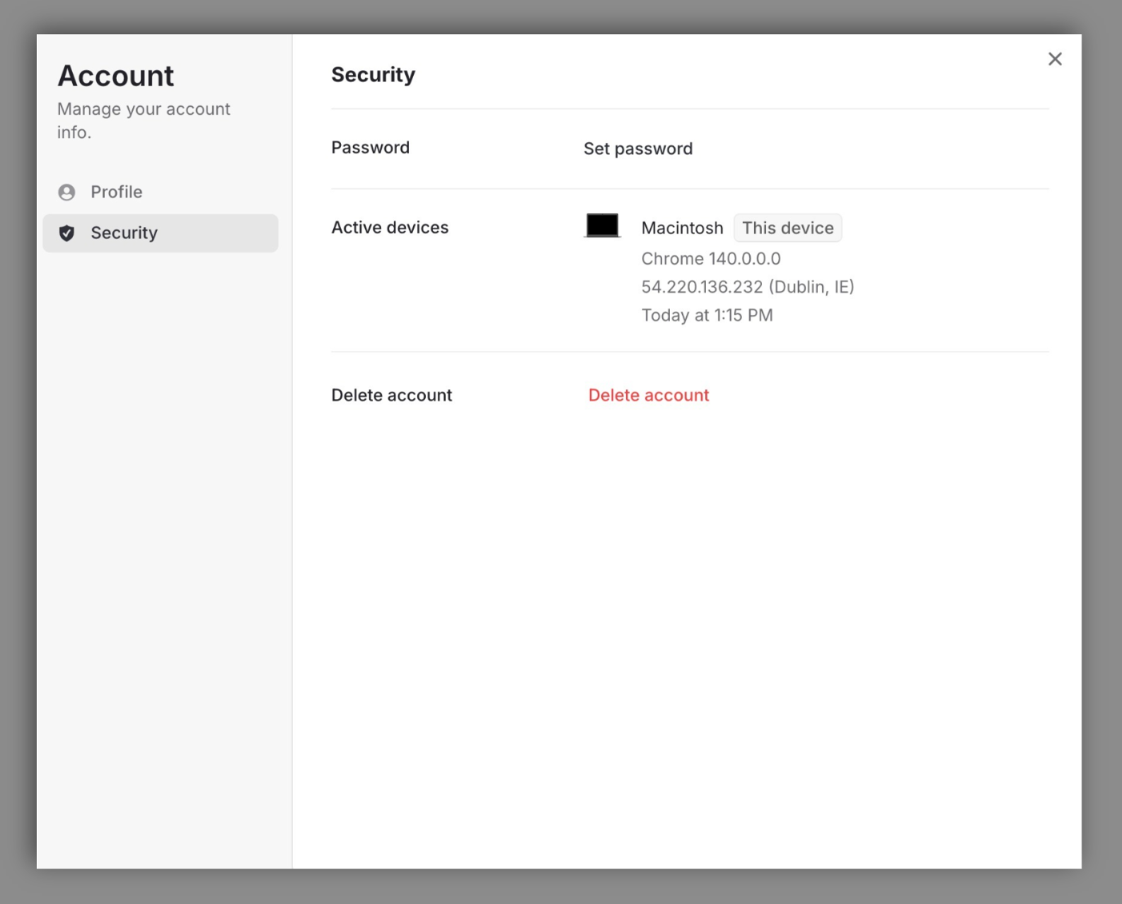 Documentation screenshot