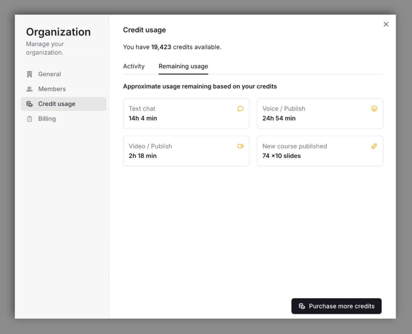 Documentation screenshot