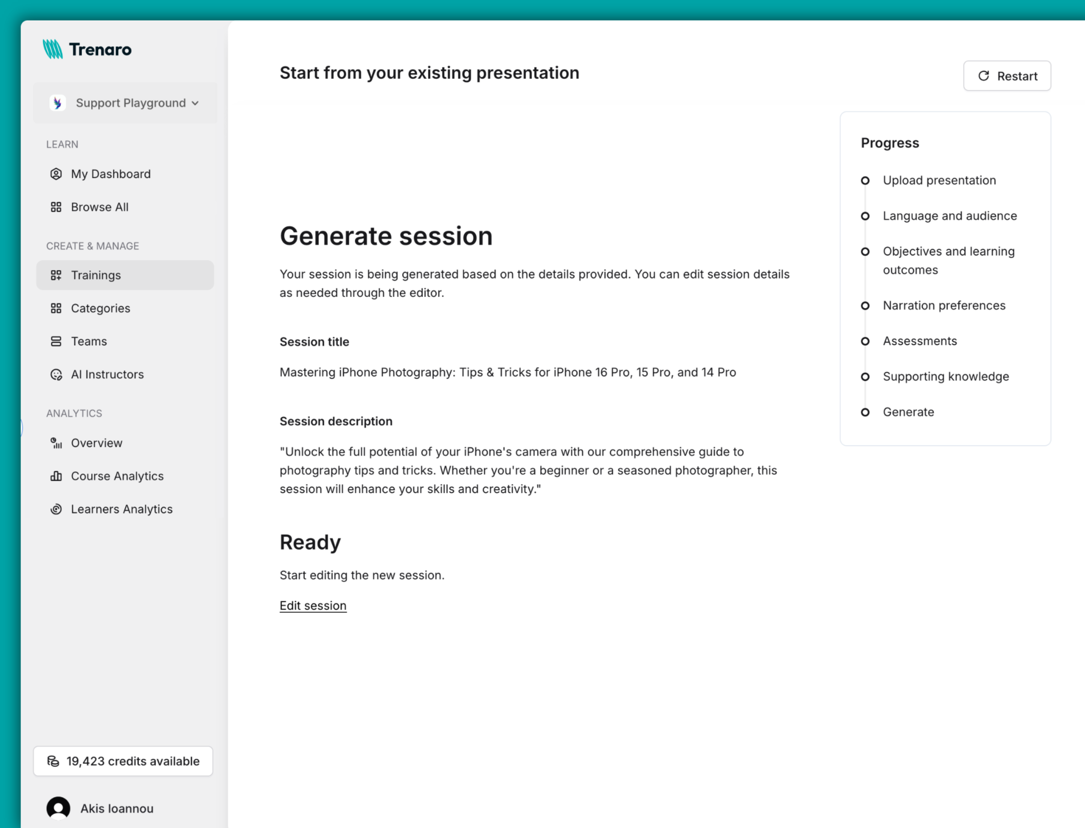 Documentation screenshot