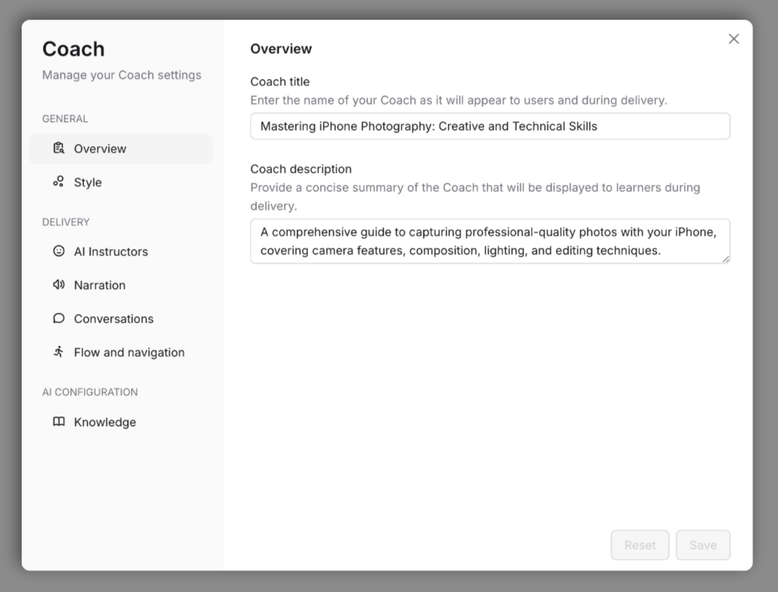 Documentation screenshot